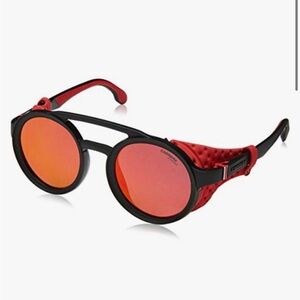 Carrera 5046/S Black Frame Sunglasses with Red Lenses